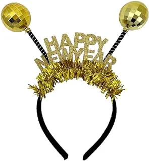 New Year Tinsel Headband Gold