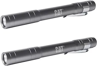 Cat Work Lights CT22102A 100 lm Pocket Pen Light, 2 Pack, Silver