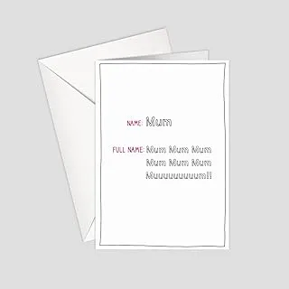 Greeting Card - For Mom | Mother's Day | Mum - Mum Mum Mum Mum Mum Mum Muuuuuuuuum!! | SharetheLove (A5 - Standard)