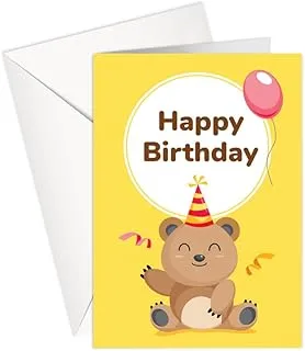 Greeting Card - Birthday | HAPPY BIRTHDAY | Bear | P211 | SharetheLove (Classic A5)