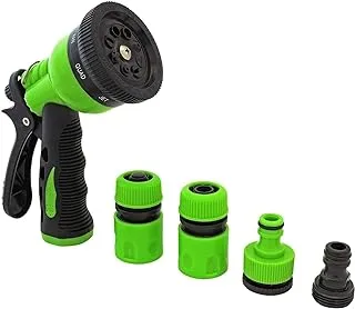 ECVV Garden Hose Nozzle - Hand Sprayer - High Pressure Spray Gun With 8 Pattern Settings Watering - Pistol Grip