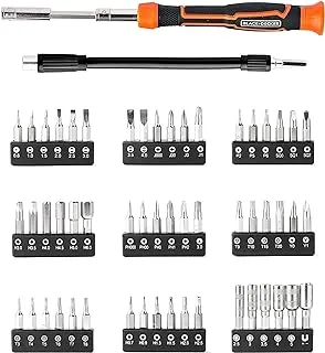 BLACK + DECKER Screwdriver Set, Precision, 56 Piece (BDHT68005)