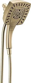 DELTA 5-Spray In2ition 2-in-1 Dual Hand Held Shower Head with Hose, Magnetic Docking Handheld Shower Head, Champagne Bronze 58474-CZ25