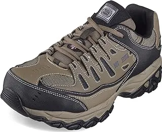 حذاء بناء رجالي من Skechers Cankton ذو رباط علوي من الفولاذ المقاوم للصدأ لأصابع القدم