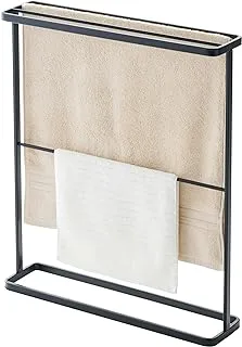 Yamazaki TOWER BATH TOWEL HANGER BK