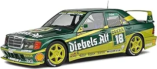 solido S1801009 Mercedes 190 Evo II Aucun Model car, Green/Gold, 1/18ème