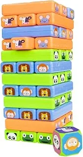 UKR Animals Stacking Game Tower Building Set Balancing Pulling Blocks Family Board Game