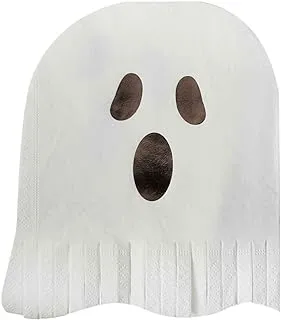 Ginger Ray FRI-128 Halloween Napkins, White