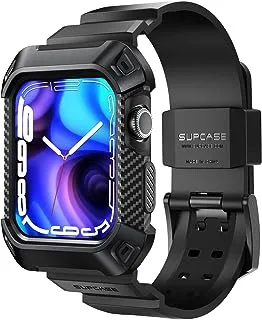 SUPCASE [Unicorn Beetle Pro Series] Case Designed for Apple Watch Series 9/8/7 [45mm], Rugged Protective Case with Strap Bands for Apple Watch series 6/SE/5/4 [44mm] - Black