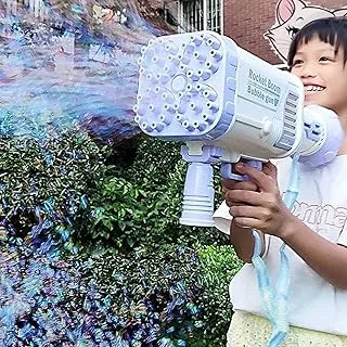 Bubble gatling gun bubbles toy for all ages to enjoy blowing bubbles with 64 blows