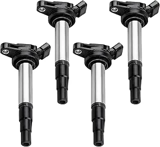 Ignition Coils 4-Pack Compatible with Toyota Corolla 09-17, Toyota Matrix 09-14, Toyota Prius 10-17, Lexus CT200H 11-16, Pontiac Vibe 09-10, Scion XD 08-13, 2016 Scion IM L4 1.8L 2.4L