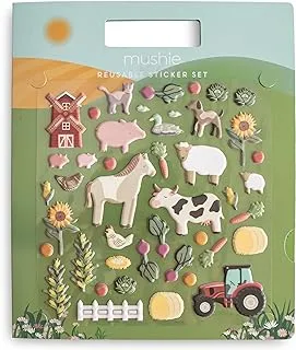 Mushie ​Toy Reusable Sticker Set - Farm