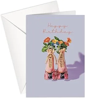 Greeting Card - Birthday | HAPPY BIRTHDAY | SKATES | SharetheLove (Standard A5)