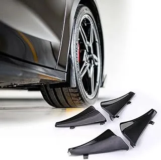 4 Pieces Front & Rear Mud Flaps Compatible with 2020 2021 2022 Chevrolet Corvette C8 Mud Flaps Splash Guards Mudguard Mudflaps No Drilling Required…