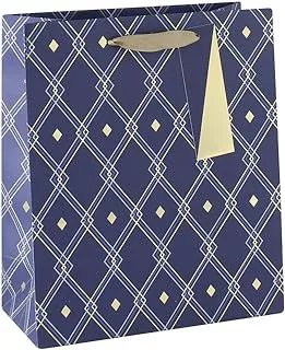 Various Brands Navy Geometric Medium Gift Bag