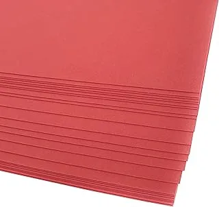 Maxi 180Gsm Premier Color Chart Paper 25-Sheets for Drawing and Painting, 50 cm x 70 cm Size, Deep Red