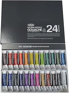 Holbein Artist Gouache Set of 24 G715 : 24 x 15ml tubes