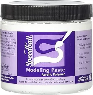 Speedball Modeling Paste, White, 16-Ounce Jar