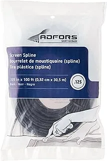 Saint-Gobain ADFORS FSP8521-U 100' Spline, 125 in X 100 ft, Black, Foot