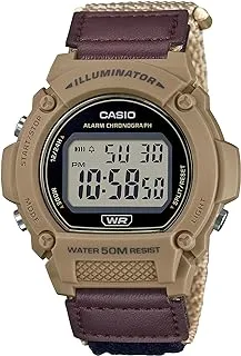 Casio Digital Nylon Strap Watch W-219HB-5AVDF