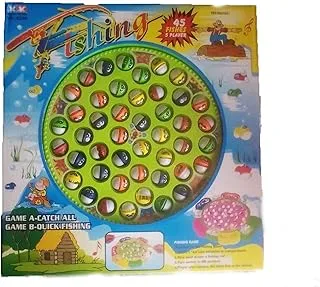 Plastic Fishing Game With Music And Pins For Kids - Multi Color