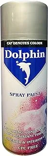 Spray Paint Silver Dolphin Metallic Color DIY Home Industrial Garage Automobiles Use 400 ml Fast Drying All Weather Resistance (Metallic Silver)