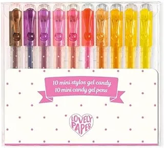 Djeco Lovely Paper Mini Candy Gel Pen Set 10-Pieces