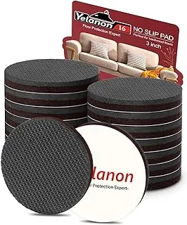 Non Slip Furniture Pads -16pcs 3’’ Furniture Grippers, Non Skid for Furniture Legs,Self Adhesive Rubber Feet Furniture Feet,Anti Slide Furniture Hardwood Floors Protectors for Keep Couch Stoppers