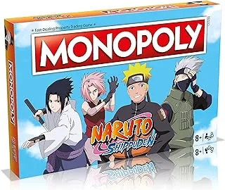 Monopoly Naruto Board Game English Edition, Play with Sakura, Sasuke, Naruto, Kakashi, Tsunade and many more, Fun family game for 2-6 players ages 8 and up, Great gift for Anime fans