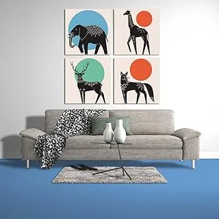 BPA® Night Sounds And Attension, Canvas wall art, Multicolour, Canvas, 4 Pieces, 30 x 30