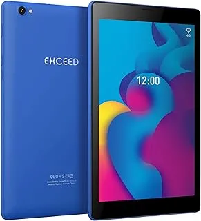 EXCEED 8 Inch Android Tablet, Octa Core Processing Tablet, Dual 8MP+5MP Camera, 3GB RAM & 32GB ROM, 5100mAh Battery, Wifi & 4G, Dual Speaker, Include Keyboard & Leather Cover, Blue
