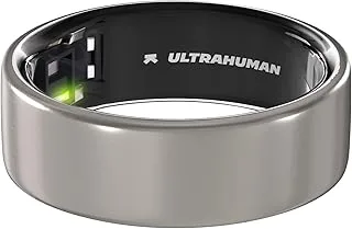 ULTRAHUMAN Ring AIR - No App Subscription - Smart Ring - Size First with Sizing Kit - Track Sleep, Workouts, HR, HRV - Up to 6 Days Battery (Size 6)