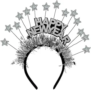 New Year Star Headband Silver