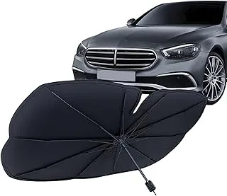 COOLBABY Windshield Sun Shade, Car Windshield Sun Shade Umbrella, Uv Rays and Heat Sun Protector Foldable Reflector Windshields Umbrella Fit Sedan Suv Pickup Truck Most