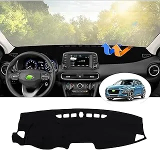 Autorder Custom Fit for Dashboard Cover Mat Hyundai Kona 2018-2021 2022 2023 Accessories Dash Covers Nonslip Dash Board Mat Protector Sunshade No Glare (No Hud)