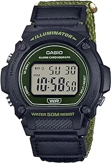 Casio Digital Nylon Strap Watch W-219HB-3AVDF