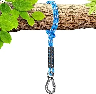 BeneLabel Tree Swing Ropes Holds 1100Kg Capacity, Hammock Tree Swing Hanging Straps, Heavy Duty Hook Holds 200Kg Capacity, for Outdoor Swings Hammock Playground Set Accessories, 1M, 1 Pack