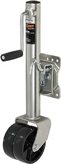 CURT 28155 Marine Boat Trailer Jack with 6-Inch Wheels, 1,500 lbs. 10-3/8 Inches Vertical Travel