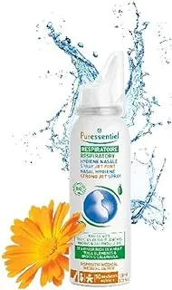 Puressentiel Bio Respiratory Nasal Hygiene Strong Jet Spray | Enriched with Sea Water Rich in Marine Trace Elements and Organic Calendula | Medical Device | For 10 years and above | 100ml