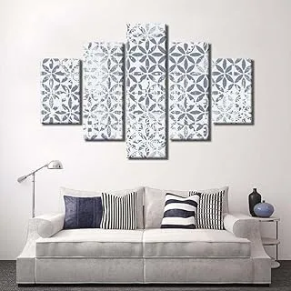 Shading Spots, Canvas Wall Art, Blue, Canvas, 5 Pieces, 2X20X40-2X20X60-20X80 Cm By(BPA®)