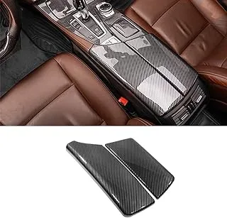 NA for BMW 5 Series F10 2011-2016 ABS Carbon Fiber Color Car Interior Center Armrest Box Covers Console Box Storage Box Trim Cover