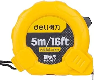 Steel Measuring tape Metric and Inch Scale Ruler Easy to Read Retractable Tape Measure with 19mm Smooth Sliding Tape Blade (5m/16ft)