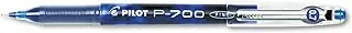 PILOT Precise P-700 Gel Ink Rolling Ball Stick Pens, Fine Point, Blue Ink, 12-Pack (38611)