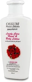 Ossum Lovely Care Hand & Body Lotion with Rose HIP, Licorice, & Mulberry Extract - 250 ml