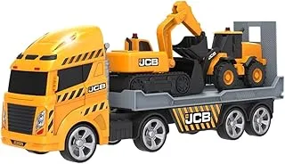 JCB Lights and Sounds Construction Transporter Toy