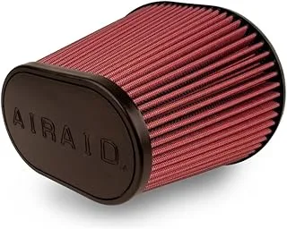 Airaid 721-472 Universal Clamp-On Air Filter: Oval Tapered; 6 Inch (152 mm) Flange ID; 9 Inch (229 mm) Height; 10.75 x 7.75 Inch (273 mm x 197 mm) Base; 7.25 x 4.25 Inch (184 mm x108 mm) Top