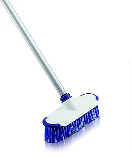 Neco Floor Brush With Fixed Steel Handle & Bristles, Floor Scrub Kitchen Broom, Floor Sweeper Window Cleaner, Floor Scrubbing Brush with Soft Bristles Cleaning Brush for Bathroom