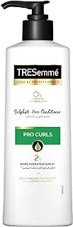 بلسم TRESemmé Pro Curls مع Porosity Balance™ وزبدة الشيا للحصول على تجعيدات أكثر ترطيبًا بمرتين، خالي من الكبريتات والبارابين والأصباغ، 250 مل