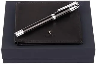 Festina FPRW102A Rollerball Pen and Wallet 2-Piece Set, Black