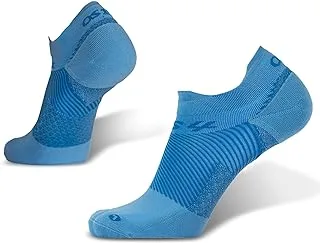 OS1st FS4 Plantar Fasciitis Socks No Show/Low Profile treats and prevents plantar fasciitis, heel and arch pain reduces swelling (Steel Blue, Medium), Steel Blue, M